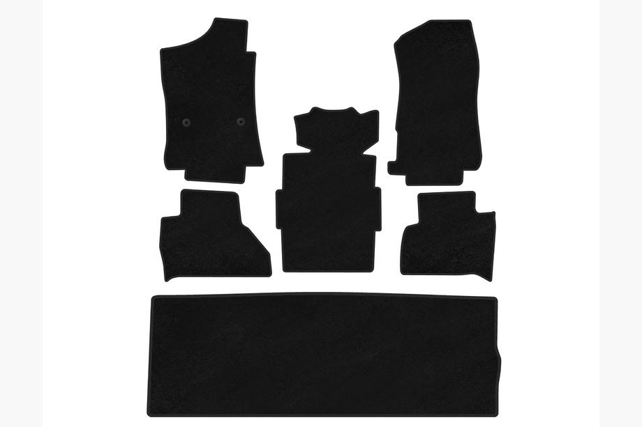 Текстильные Коврики Classic (3 Ряда, Черные) Image