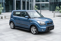 Kia Soul I 2008-2013 гг. Боковые пороги Bosphorus Black (2 шт., алюминий) фото 1