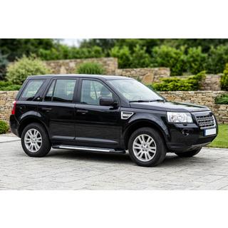 Боковые Подножки Line (2 шт., Алюминий) Land Rover Freelander II 2006–2014 гг. фото 1