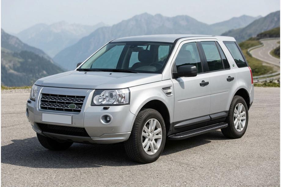 Land Rover Freelander II 2006–2014 гг. Боковые пороги Bosphorus Black (2 шт., алюминий) Image