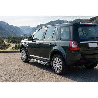Боковые Подножки Rainbow (2 шт., Алюминий) Land Rover Freelander II 2006–2014 гг. фото 1
