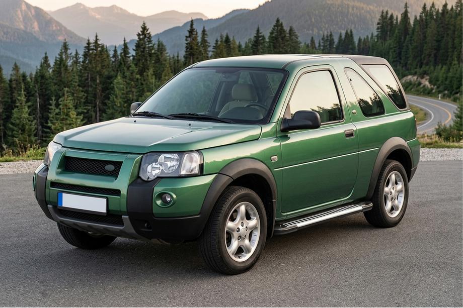 Land Rover Freelander I 1997-2006 гг. Боковые Подножки Line (2 шт., Алюминий) Image