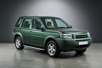 Land Rover Freelander I 1997-2006 гг. Боковые Подножки Tayga Grey (2 шт., Алюминий) фото 1