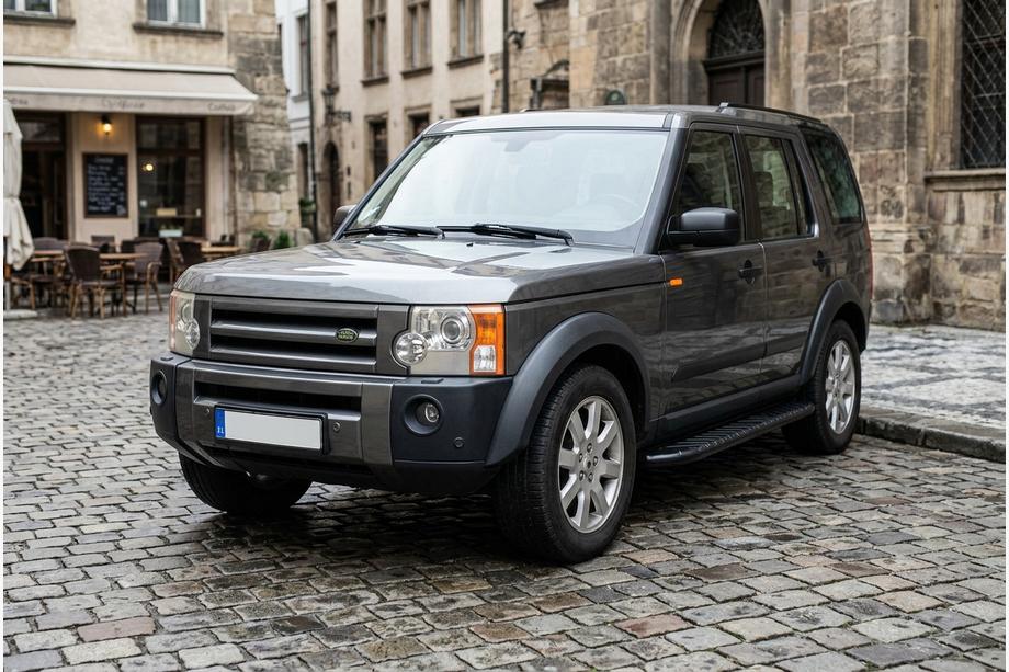 Land Rover Discovery III 2004–2009 гг. Боковые пороги Bosphorus Black (2 шт., алюминий) Image