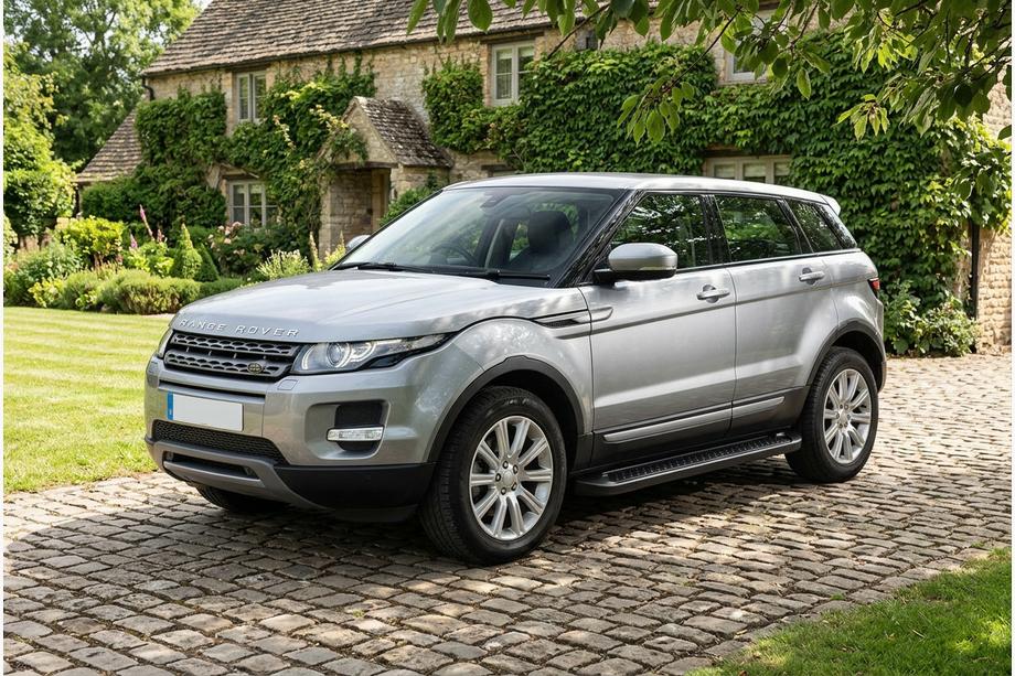 Range Rover Evoque 2012-2018 гг. Боковые Подножки Allmond Black (2 шт., Алюминий) Image