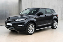 Range Rover Evoque 2012-2018 гг. Боковые Подножки Tayga Grey (2 шт., Алюминий) фото 1