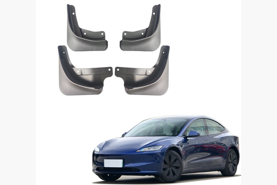 Tesla Model 3 2017- гг. Оригинальные брызговики Premium (2023+, 4 шт) Image