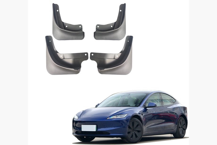 Tesla Model 3 2017- гг. Оригинальные брызговики Premium (2023+, 4 шт) Image