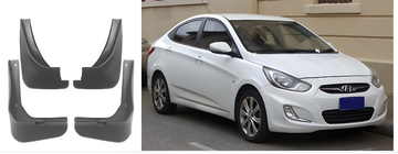 Hyundai Accent 2011-2017 гг. Оригинальные брызговики Premium V2 (4 шт) фото 2
