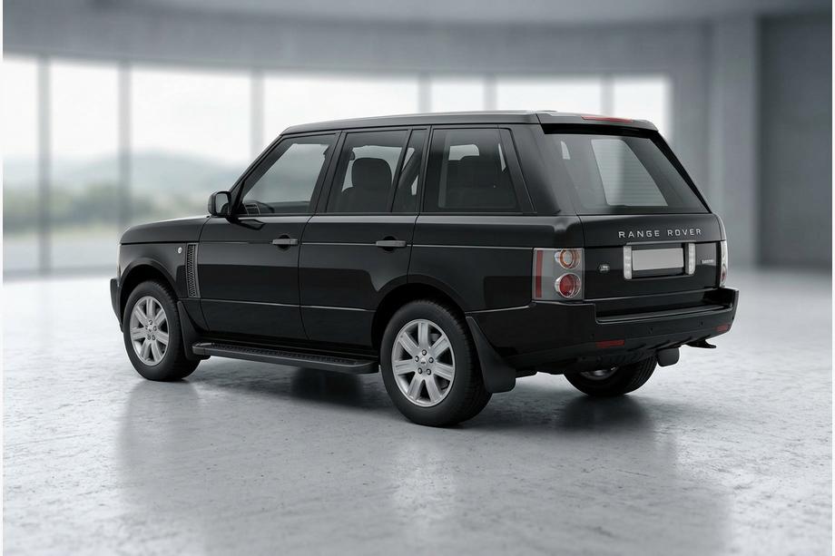 Range Rover III L322 2002-2012 гг. Боковые Подножки Allmond Black (2 шт., Алюминий) Image