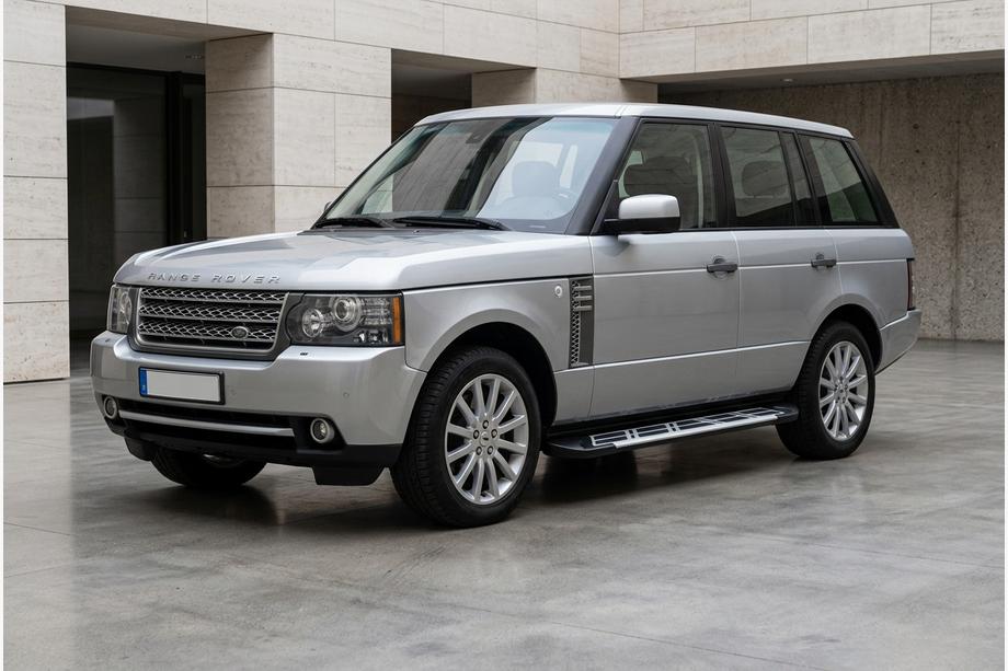 Range Rover III L322 2002-2012 гг. Боковые Подножки Sunrise (2 шт., Алюминий) Image