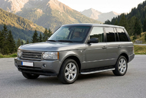 Range Rover III L322 2002-2012 гг. Боковые Подножки Tayga Grey (2 шт., Алюминий) фото 1