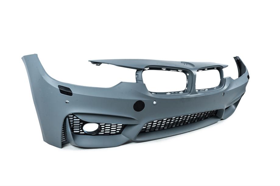 BMW 3 серия F30/F31 2012-2019 гг. Передний бампер в стиле F80 M3 (под противотуманные фары) Фото 3