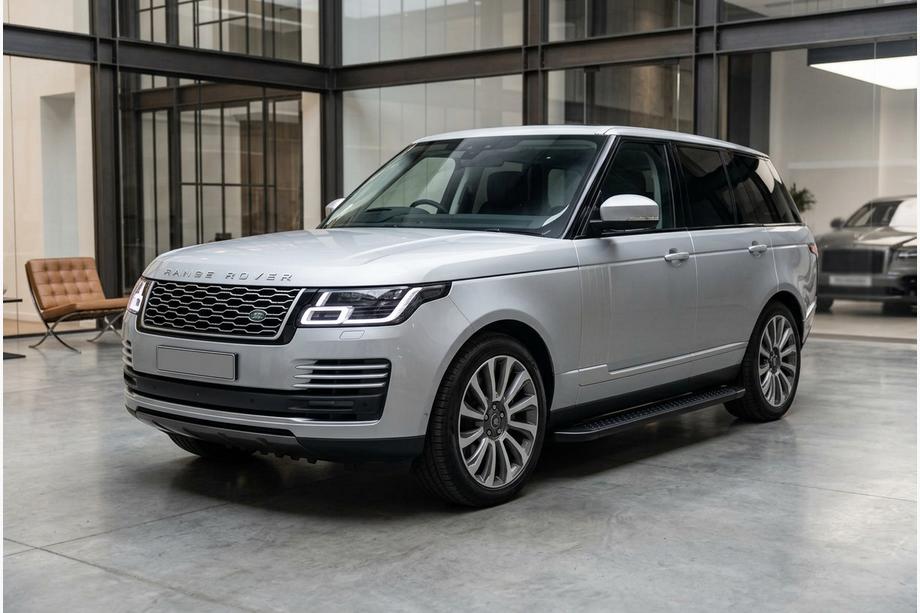 Range Rover IV L405 2013-2021 гг. Боковые Подножки Allmond Black (2 шт., Алюминий) Image