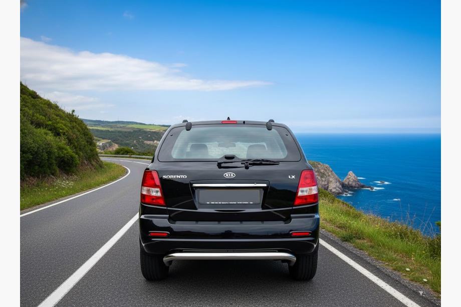 Kia Sorento I BL 2002-2009 гг. Задняя дуга AK012 (нержавейка) Image