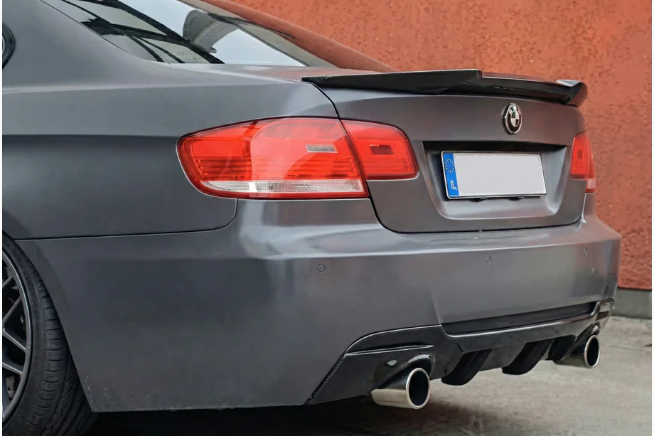 BMW 3 серия E92/E93 2006–2013 гг. Спойлер в стиле M4 (для E92, черный глянец) Фото 1