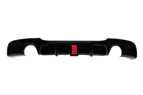 Диффузор заднего бампера под двусторонний одиночный выхлоп LED (для M-Sport, ABS) фото 1 Диффузор заднего бампера под двусторонний одиночный выхлоп LED (для M-Sport, ABS) фото 1