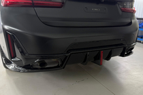 BMW 3 серия G20/G21 2018- гг. Задний диффузор B-Style LED для M-Sport 2023+, ABS фото 1