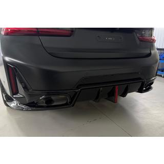 Задний диффузор B-Style LED для M-Sport 2023+, ABS BMW 3 серия G20/G21 2018- гг. фото 1