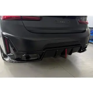 Задний диффузор B-Style LED для M-Sport 2023+, ABS