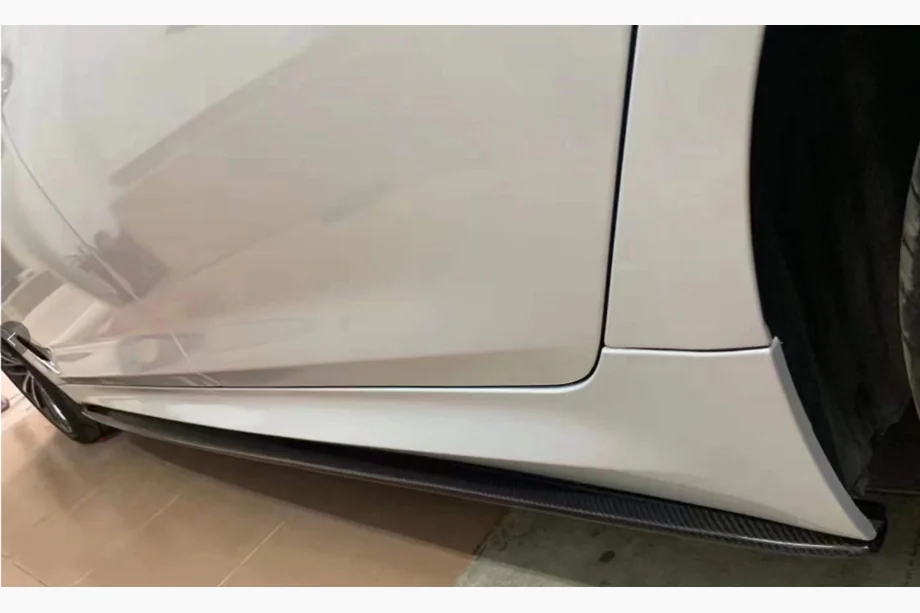 BMW 5 серия G30/G31 2017–2023 гг. Накладки на пороги ABS (для порогов M-Sport/M5, черный глянец) Фото 1