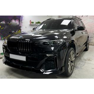Накладка на передний бампер Paradigm Black Knight V2 (2018-2022, M-Sport) фото 2