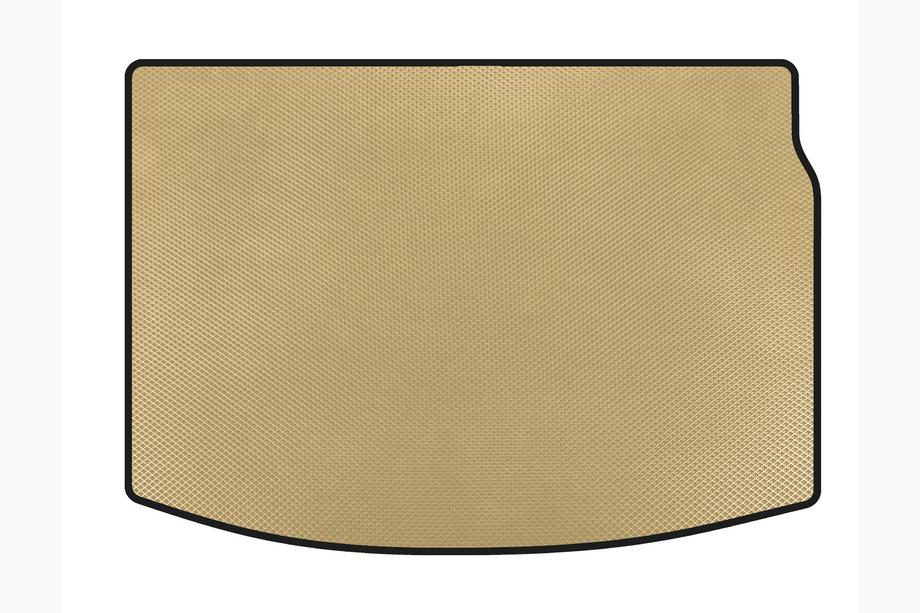 Renault Megane III 2009-2016 гг. Коврик в багажник EVA (HB, Бежевый) Image