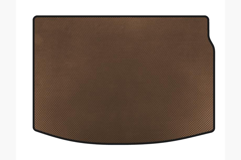 Renault Megane III 2009-2016 гг. Коврик в багажник EVA (HB, Коричневый) Image