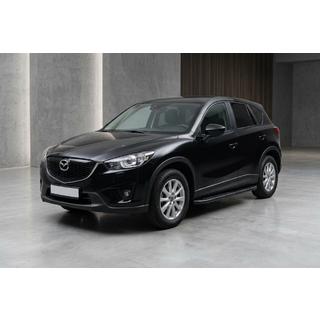 Боковые пороги Bosphorus Black (2 шт., алюминий) Mazda CX-5 2012-2017 гг. фото 1