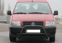Fiat Scudo 1996-2007 гг. Кенгурятник WT003 Черный Нержавейка фото 4