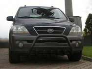 Kia Sorento I BL 2002-2009 гг. Кенгурятник WT003 Черный (Нержавеющая сталь) фото 2