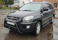 Kia Sportage 2004-2010 гг. Кенгурятник WT003 Черный (Нержавеющая сталь) фото 4