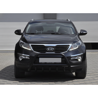 Кенгурятник WT003 Черный (Нержавеющая сталь) фото 3