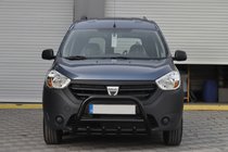 Renault Dokker 2013-2022 гг. Кенгурятник WT003 Черный (Нержавеющая сталь) фото 1