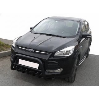 Кенгурятник WT003 Черный (Нержавеющая сталь) Ford Kuga/Escape 2013-2019 гг. фото 3
