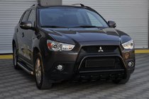Mitsubishi ASX 2010-2023 гг. Кенгурятник WT003 Черный (Нержавеющая сталь) фото 5