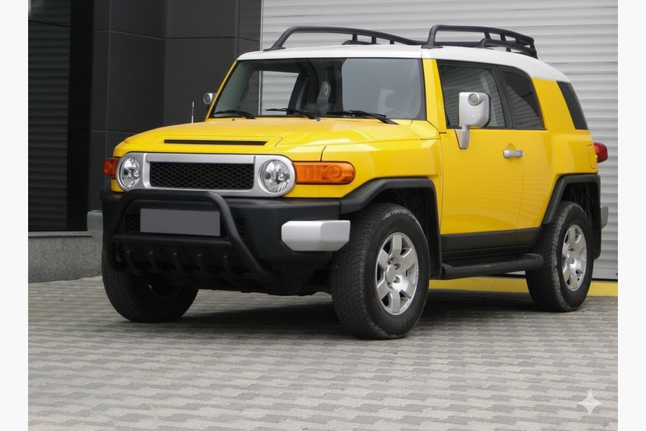 Toyota FJ Cruiser 2006-2022 гг. Кенгурятник WT003 Черный Нержавейка Фото 3