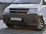 Toyota HiAce Кенгурятник WT003 Черный Нержавейка фото 1
