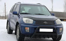 Toyota Rav 4 2001-2005 гг. Кенгурятник WT003 Черный Нержавейка фото 5