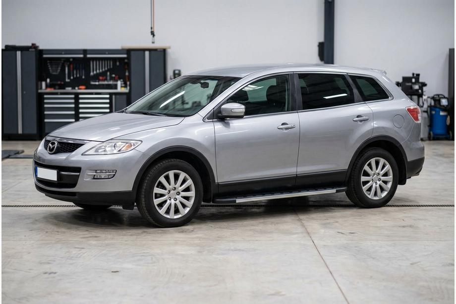 Mazda CX-9 2007-2016 гг. Боковые Подножки Duru (2 шт., Алюминий) Image