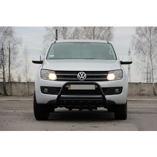 Кенгурятник WT003 Черный Нержавейка фото 1