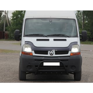Передняя дуга WT003 Черная (нерж. сталь) Opel Movano 2004-2010 гг. фото 3