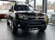 Dacia Duster 2008-2018 гг. Кенгурятник без надписи WT003 Черный (нерж.) фото 8