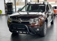 Dacia Duster 2008-2018 гг. Кенгурятник без надписи WT003 Черный (нерж.) фото 6