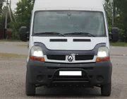 Nissan Interstar 2002-2010 гг. Передняя дуга WT003 Черная (нерж. сталь) фото 1