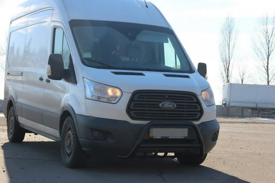 Ford Transit 2014- гг. Кенгурятник WT003 Черный (Нержавеющая сталь) Image