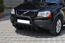 Volvo XC90 2002-2014 гг. Кенгурятник WT003 Черный (Нержавеющая сталь) фото 1