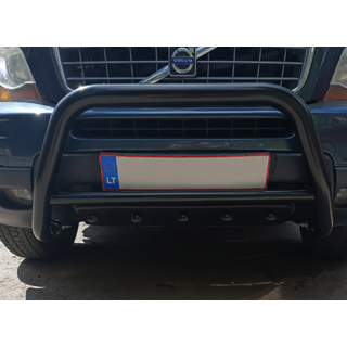 Кенгурятник WT003 Черный (Нержавеющая сталь) Volvo XC90 2002-2014 гг. фото 4