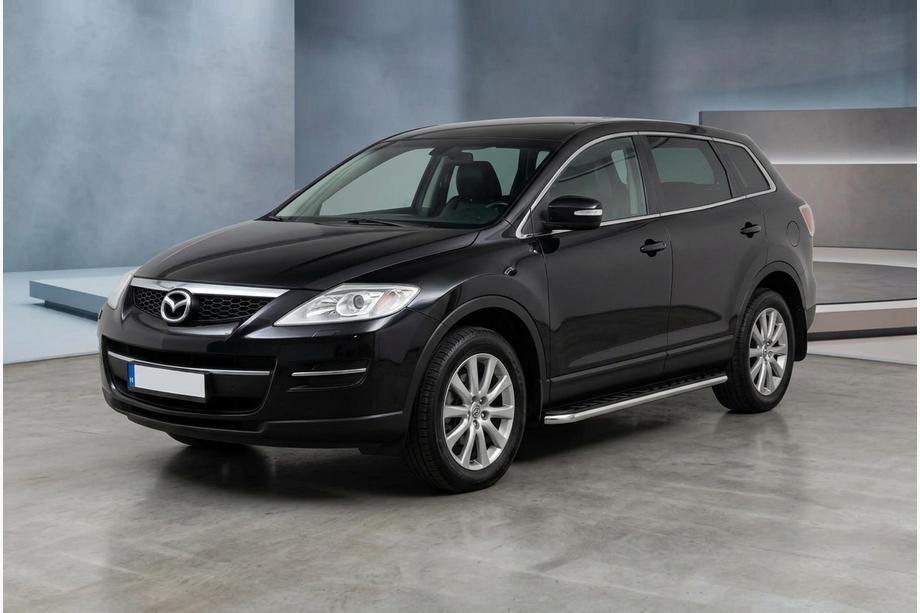 Mazda CX-9 2007-2016 гг. Боковые Подножки Maydos V1 (2 шт., нержавейка) Image