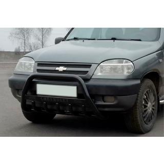 Кенгурятник WT004 Черный (Нержавейка)